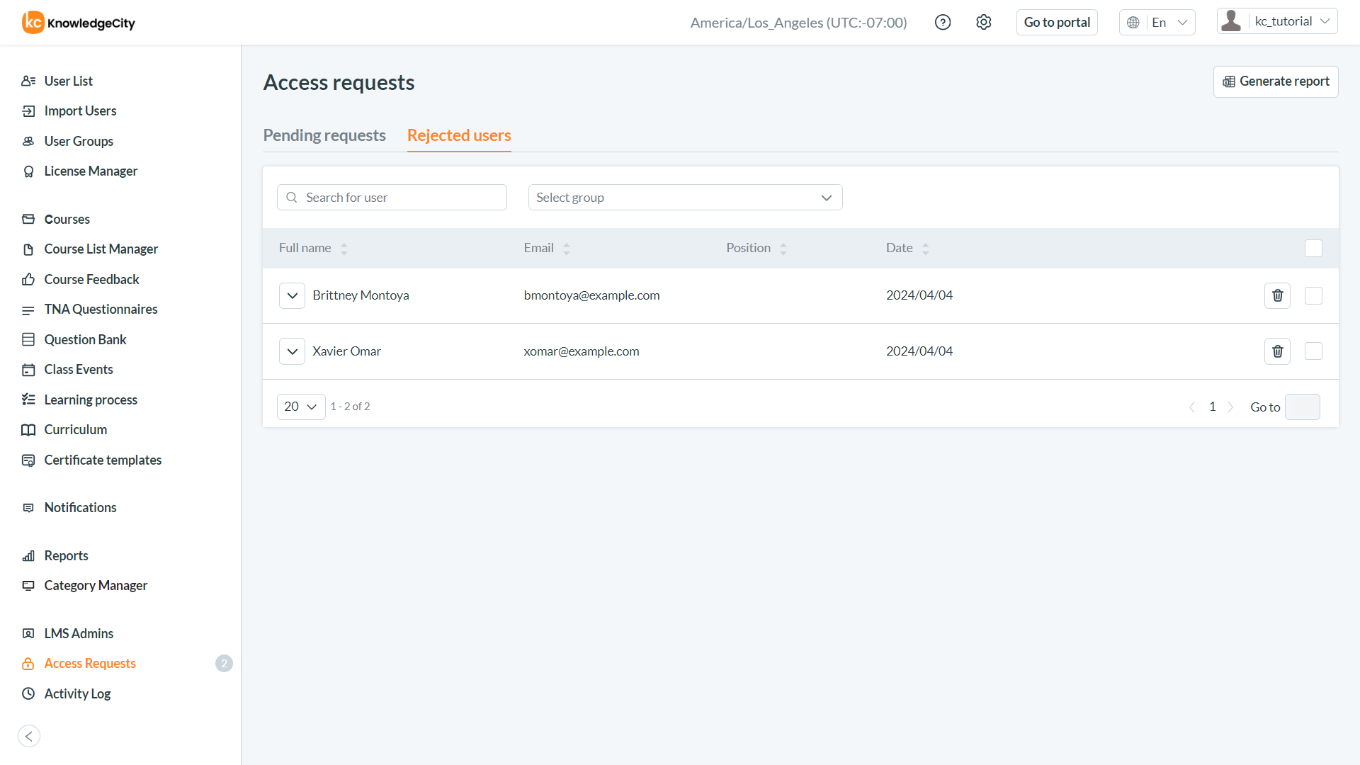Access Requests
