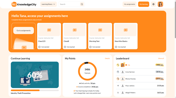 An example illustration of Assignment Block of My Learning.